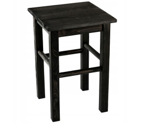 Kadax Holzhocker aus Kiefernholz, quadratisch, schwarz (K9542) ab 27,99 € (Oktober 2026)