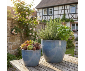 Teramico Eggpot Pflanzkübel Keramik glasiert, frostfest, handgefertigt (21cm) ab 14,99 € (Oktober 2026)