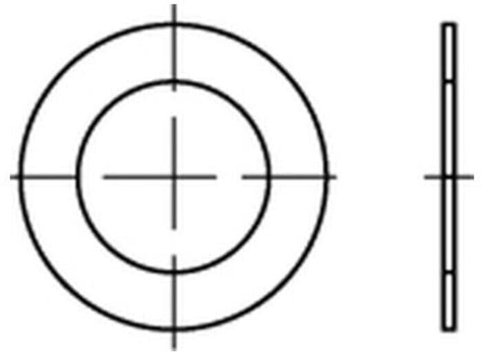 REYHER Passscheibe Stahl blank 6x12x1mm, 2000 Stück (DIN 988) ab 32,82 ...