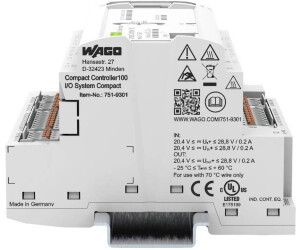 Wago Compact Controller 100 8DI 4DO 2AI 2AO 2NI1K/PT1K 1RS485 2xETH ...