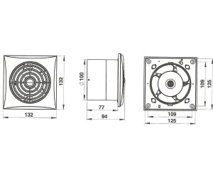 AWENTA Badlüfter mit Feuchtesensor 100 mm weiß WEB100H, 37,99 AWENTA Badlüfter mit Feuchtesensor 100 mm weiß WEB100H, 37,99