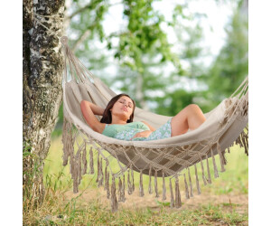 Outtec Doppelhngematte Baumwolle Boho-Stil 200x150cm, bis 200kg (O-42102)  ab 26.5  | Vergleiche 3 Angebote auf idealo.de