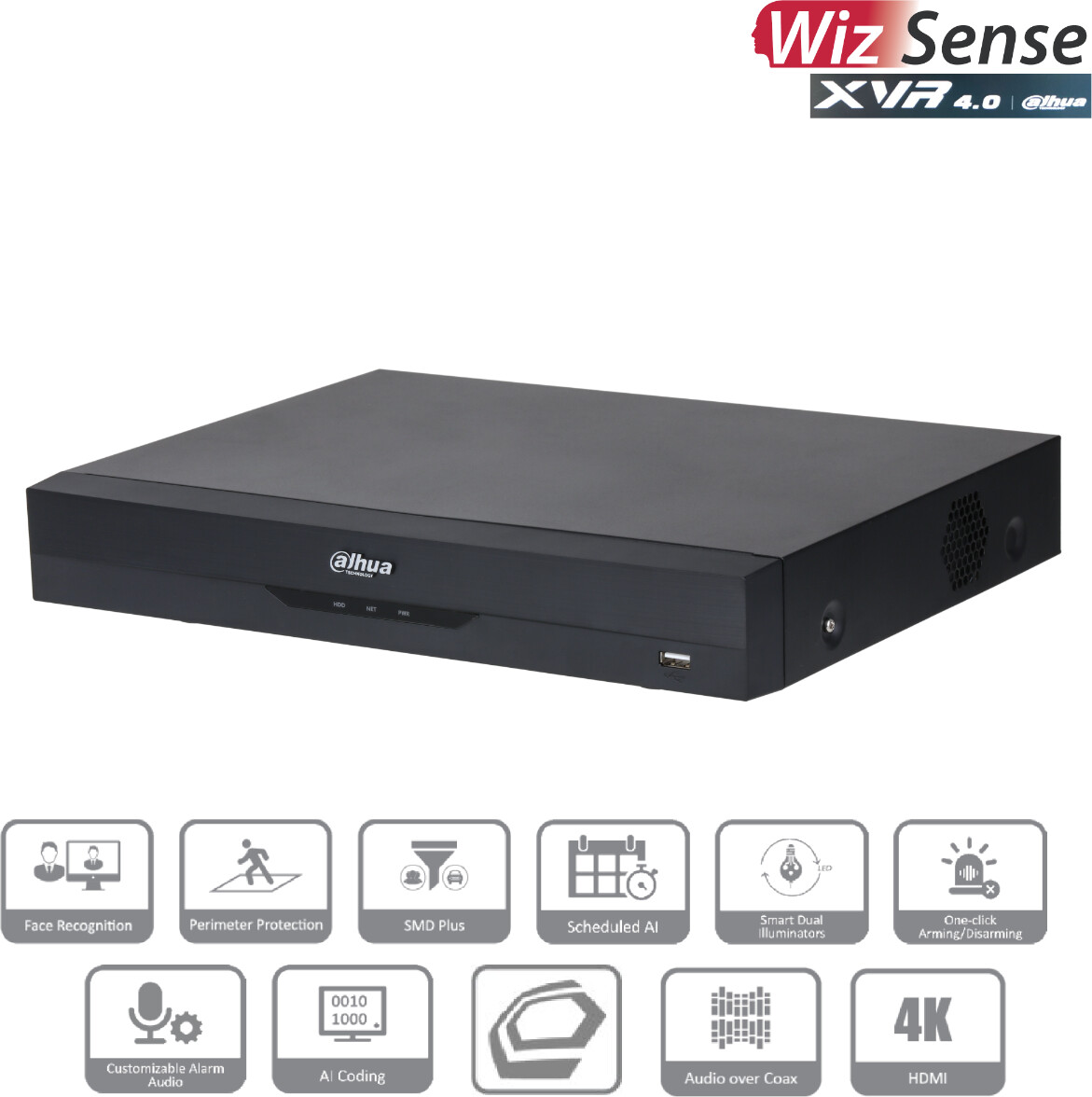 Dahua XVR5104HE-4KL-I3 Multisignal Videorekorder XVR 4-Kanal 5-in
