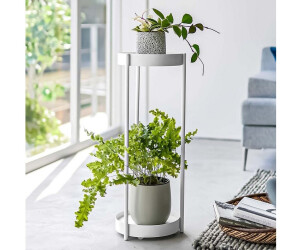 YAMAZAKI Tower 2-stöckiger Pflanzenständer mit Rollen, Stahl, weiß (4366) ab 76,27 € (Oktober 2026)