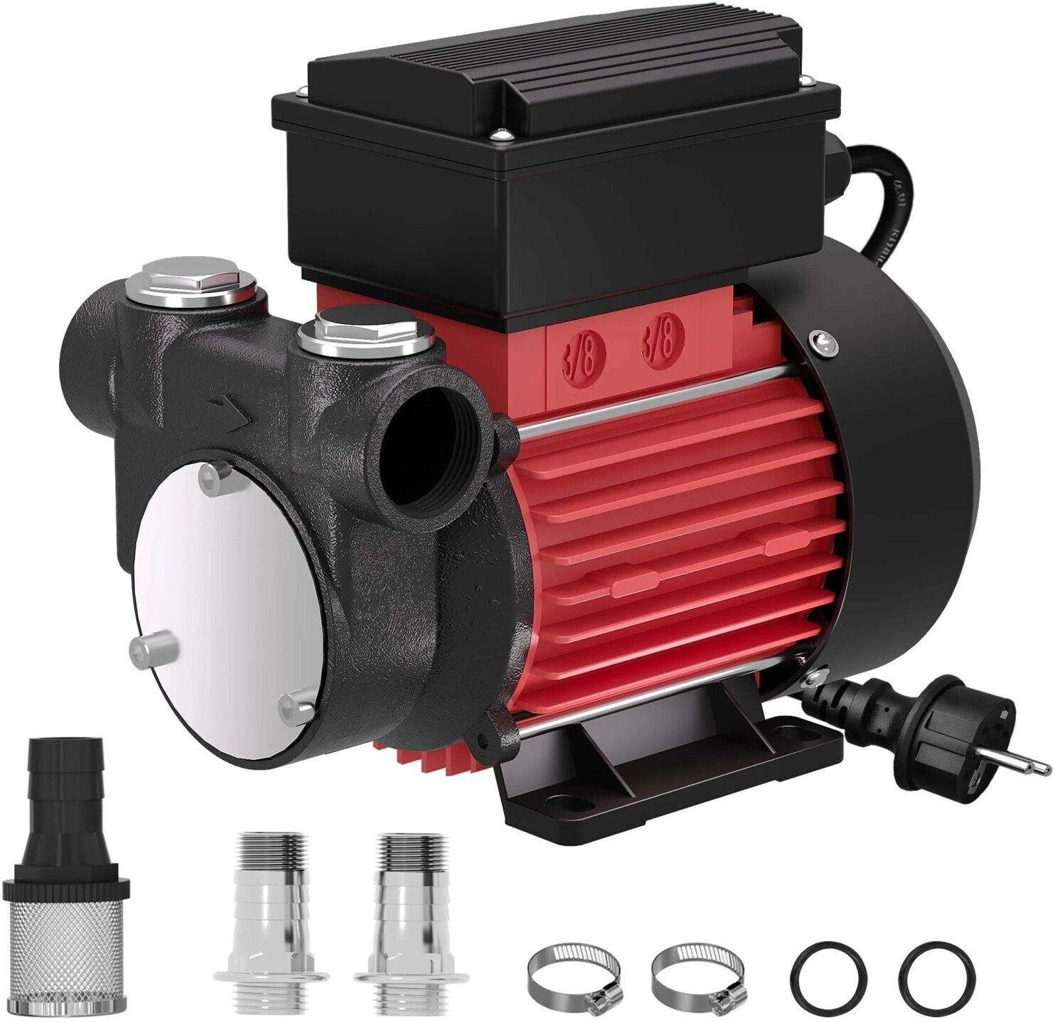 awolsrgiop 230V Dieselpumpe, 550W 60 L/Min Dieselpumpe Selbstansaugend