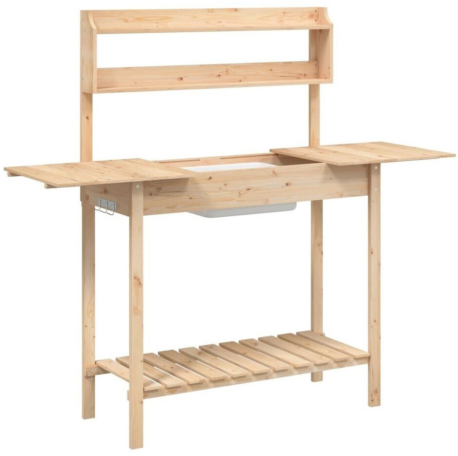 vidaXL Pflanztisch mit Waschbecken Massivholz Tanne 147,5x44x139,5cm (156346) ab 87,71 € (Oktober 2026)