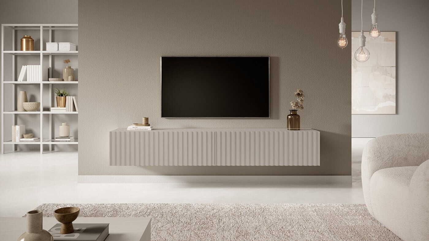 Selsey Telire TV-Hängeboard Lamellenfront Greige 175cm ab 175,99 € (Oktober 2026)
