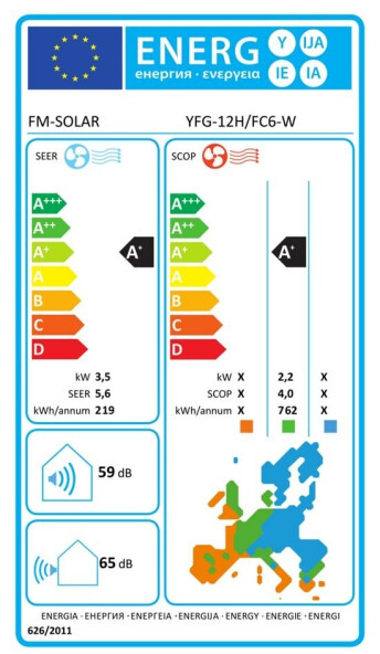 FM SOLAR YFG-12H/FC6-W Mobile Split-Klimaanlage 12000BTU 3,5kW WiFi (YFG-12H/FC6-W), Bild 11