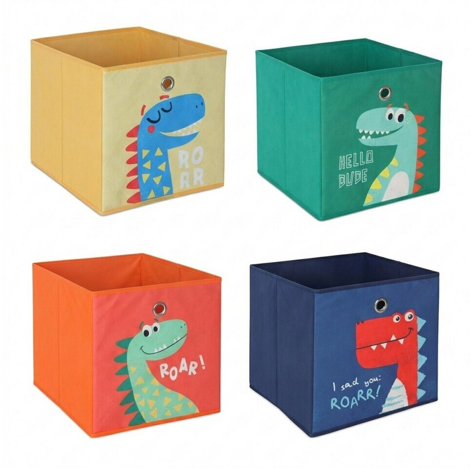 Relaxdays Kinder Aufbewahrungsboxen Stoffbox 4er Set, bunt ab 17,99 € (Oktober 2026)