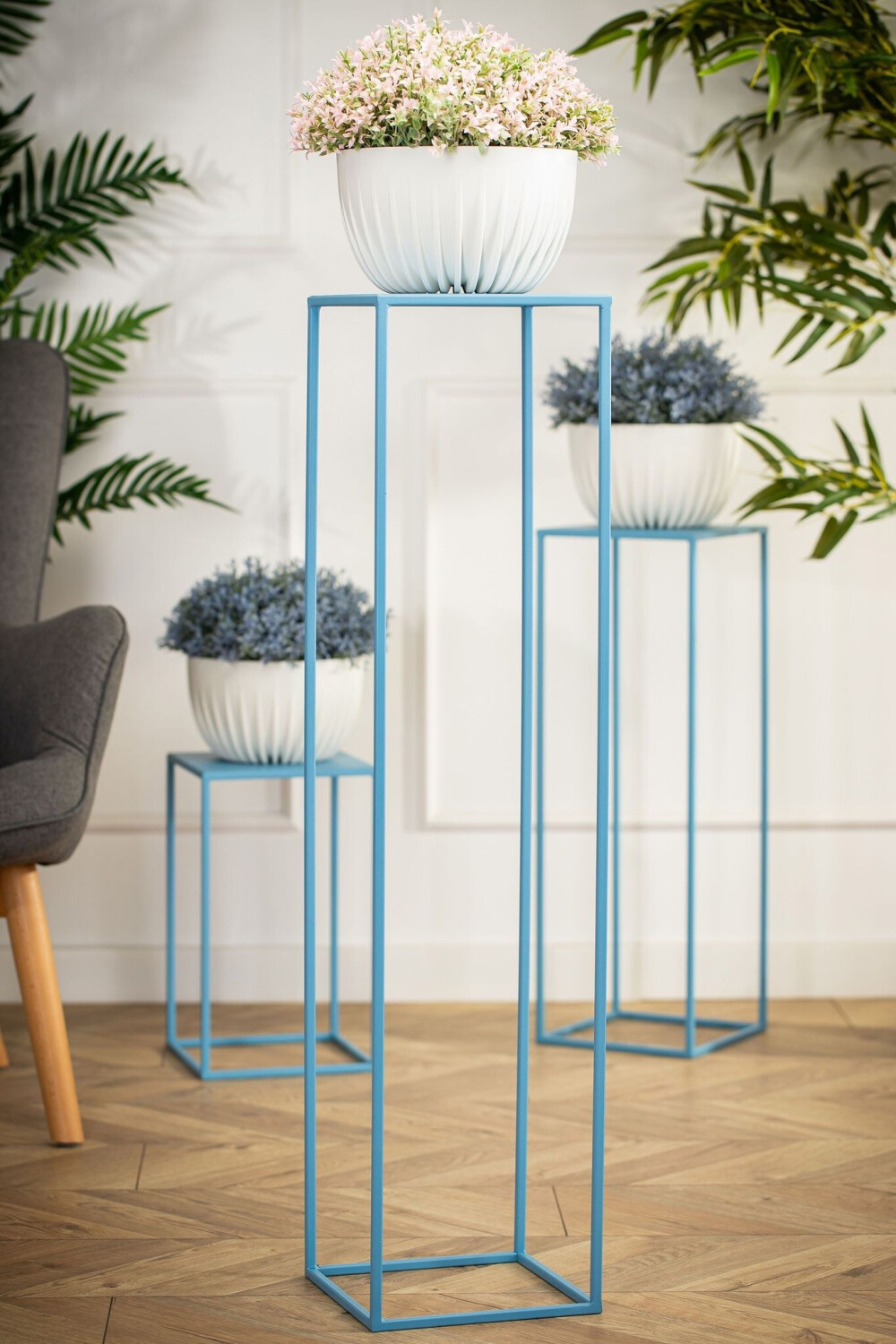 HowHomely Blumenständer Metall Blau 100cm (10-1363/100/blekit) ab 31,99 € (Oktober 2026)