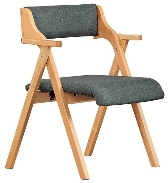 SoBuy Klappstuhl mit Armlehne, gepolstert, Holz, dunkelgrau (FST98-SG) ab 84,95 € (Oktober 2026)
