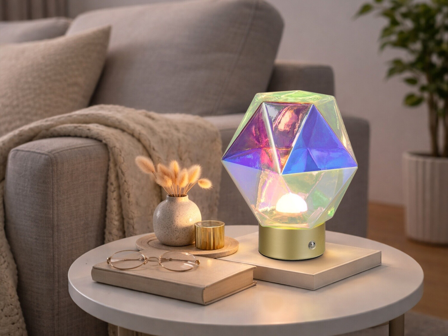 Trio Stavro LED Tischleuchte Glas bunt USB aufladbar (R53121117) ab 19,99 € (Oktober 2026)