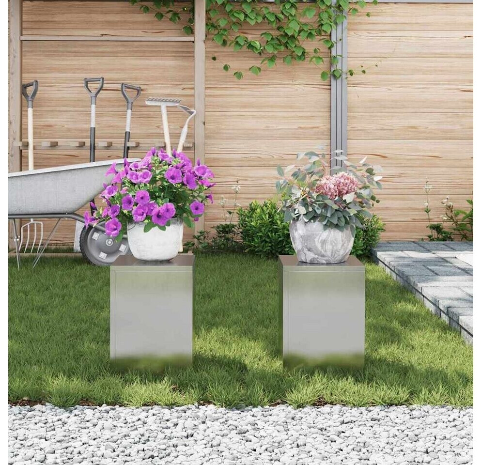 vidaXL Outdoor-Pflanzensäule 2er-Set 24x24x35cm Edelstahl (865810) ab 85,99 € (Oktober 2026)