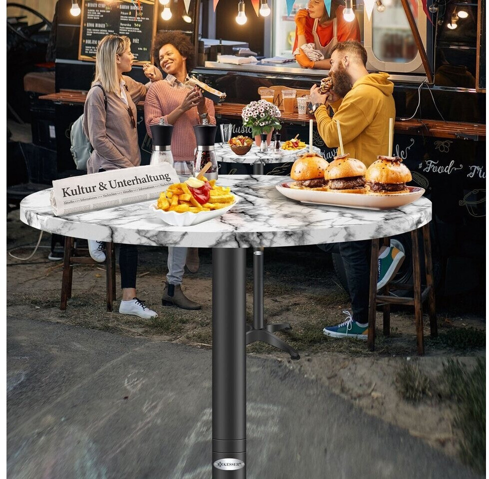 Kesser 2in1 Stehtisch klappbar, Aluminium/Edelstahl, höhenverstellbar 70/115cm, In- & Outdoor ab 54,80 € (Oktober 2026)