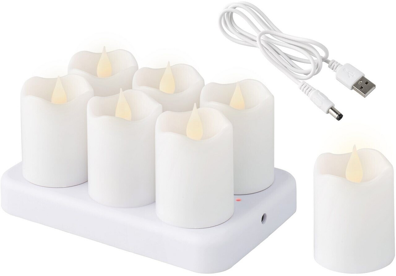 Lumineo LED-Kerze Kunststoff weiß 6cm, 6 Stück (486717) ab 15,14 € (Oktober 2026)