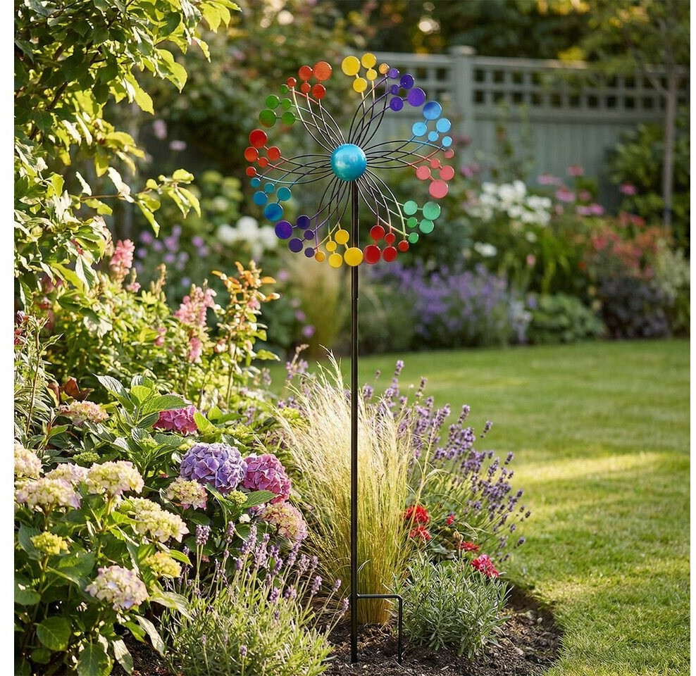 levandeo Windrad Gartenstecker Metall Bunt H116cm ab 34,99 € (Oktober 2026)