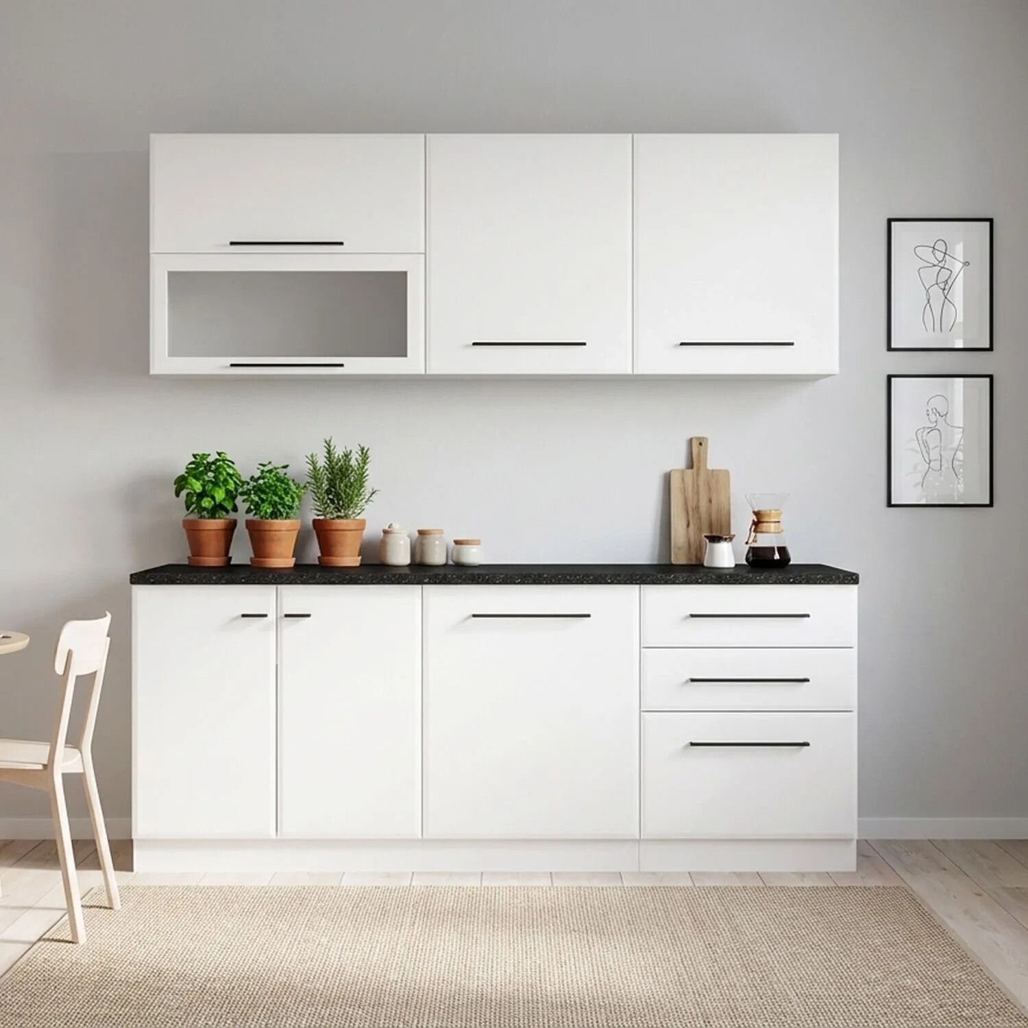 designer kommode Koper mit Türen in Nussbaumfarbe – 160 cm Villeroy & Boch –