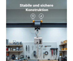 Mophorn Kettenzug mit 0,5 T Traglast, Handkettenzug, 3 m Hubhöhe