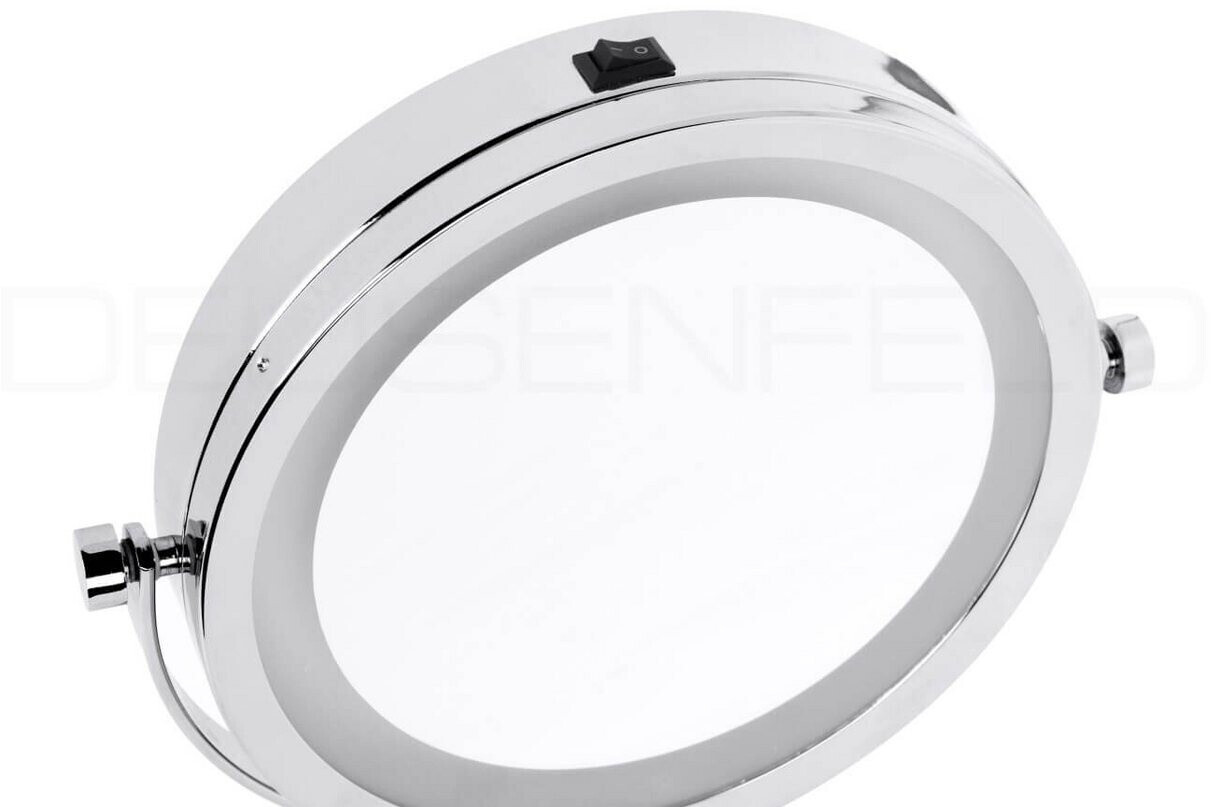 DEUSENFELD WL7CB LED Wand-Kosmetikspiegel 7x Vergrößerung Ø17,5cm verchromt (WL7CB) ab 62,37 € (Oktober 2026)