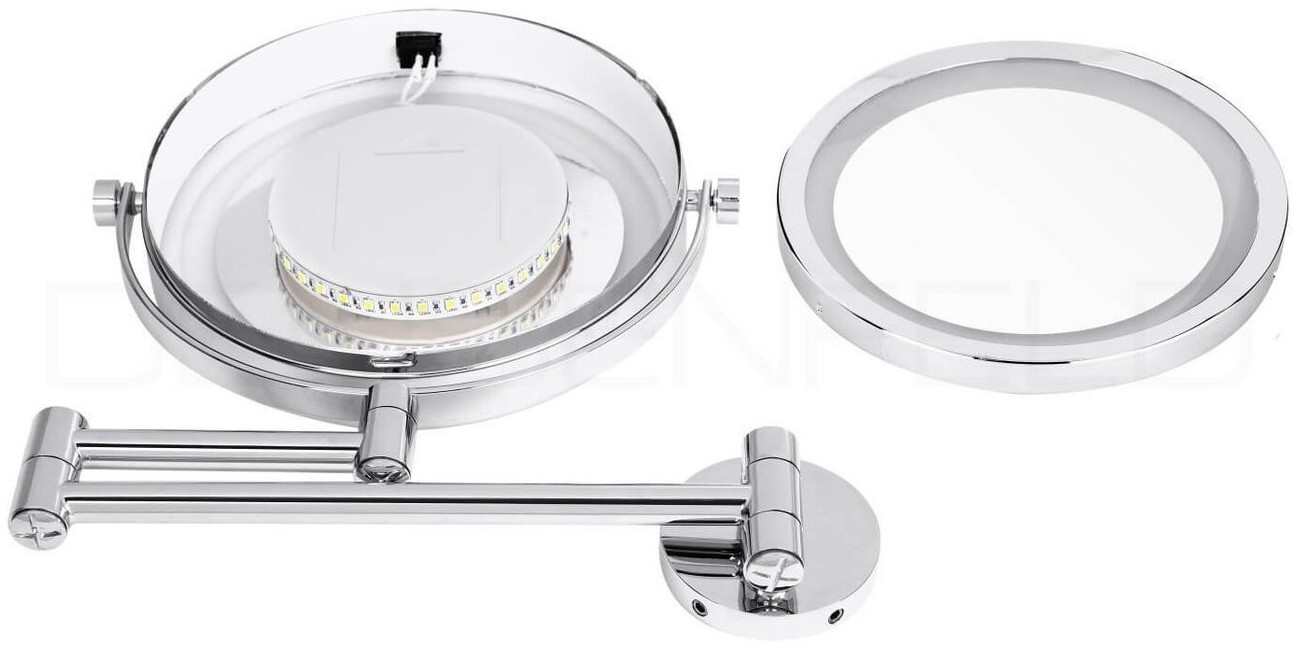 DEUSENFELD WL7CB LED Wand-Kosmetikspiegel 7x Vergrößerung Ø17,5cm verchromt (WL7CB) ab 62,37 € (Oktober 2026)