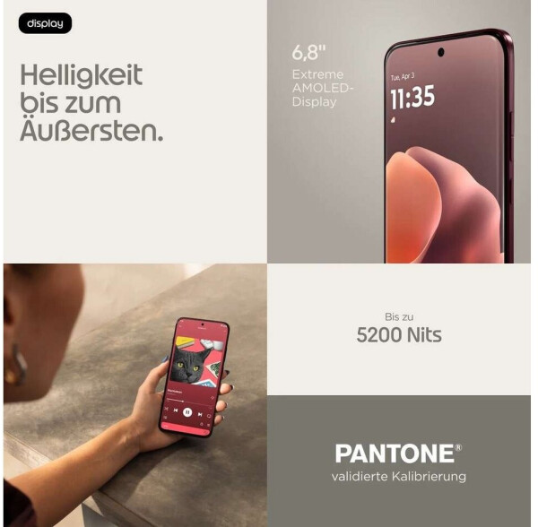Motorola Edge 70 Pro 8GB 256GB Pantone Zinfandel, Bild 13