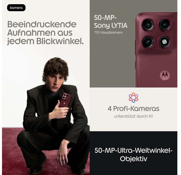 Motorola Edge 70 Pro 8GB 256GB Pantone Zinfandel, Bild 9