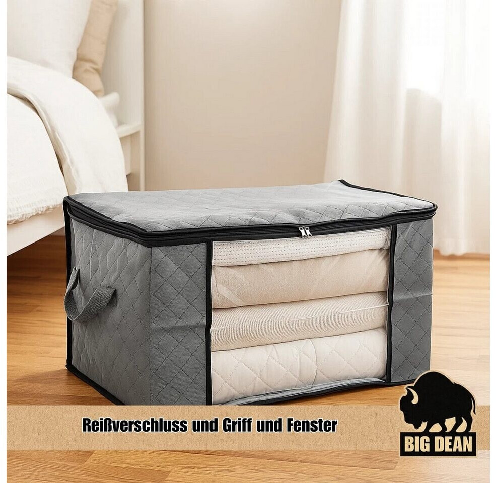 BigDean 6x 90L Aufbewahrungstasche Kleidung Aufbewahrung Kleideraufbewahrung ab 14,56 € (Oktober 2026)