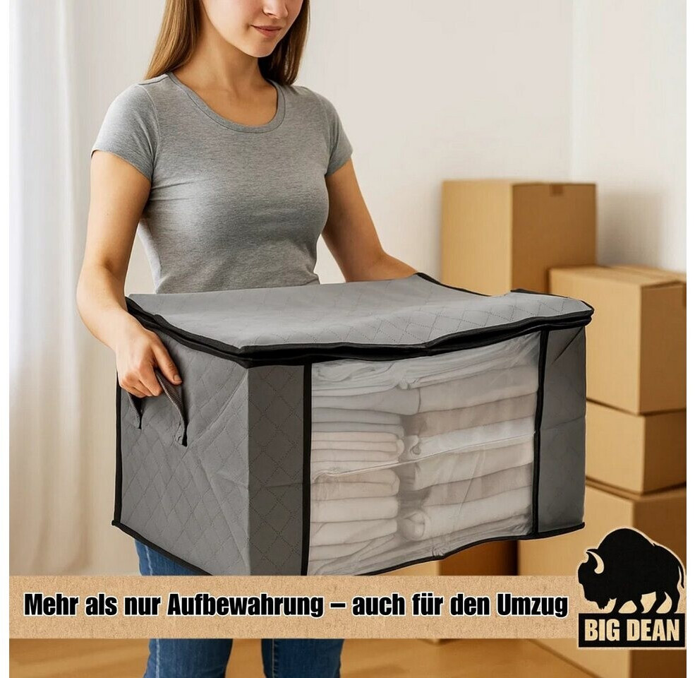 BigDean 6x 90L Aufbewahrungstasche Kleidung Aufbewahrung Kleideraufbewahrung ab 13,99 € (Oktober 2026)