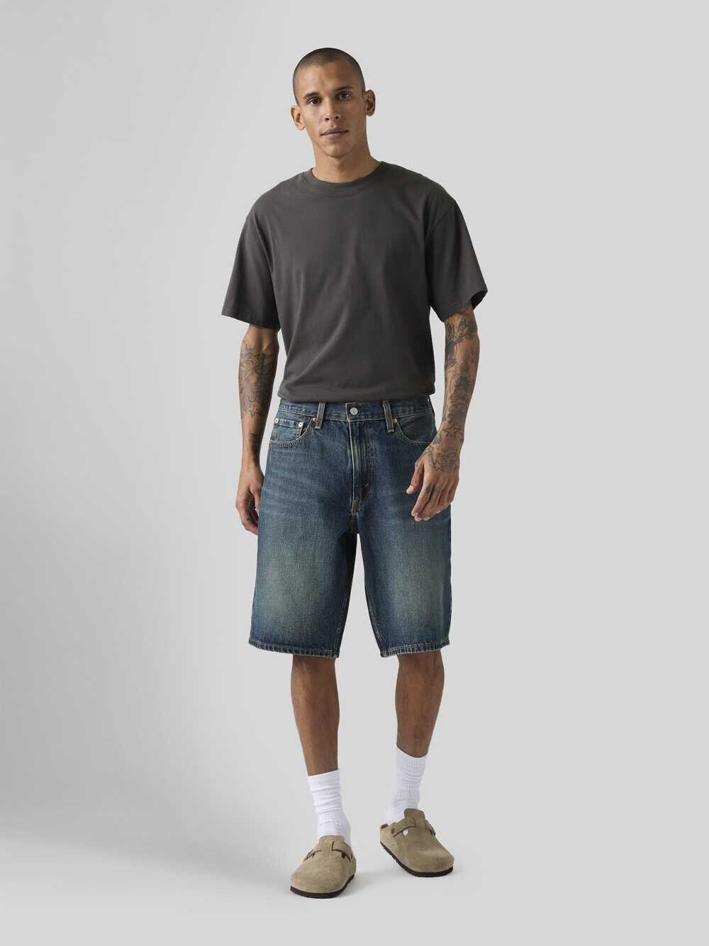 Levi's 469 Loose Fit Denim Shorts (39434-0157) dark vintage wash