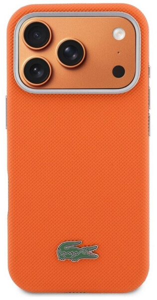 Lacoste Hülle iPhone 17 Pro Max Semi Wrap Petit Pique MagSafe Orange, Bild 3
