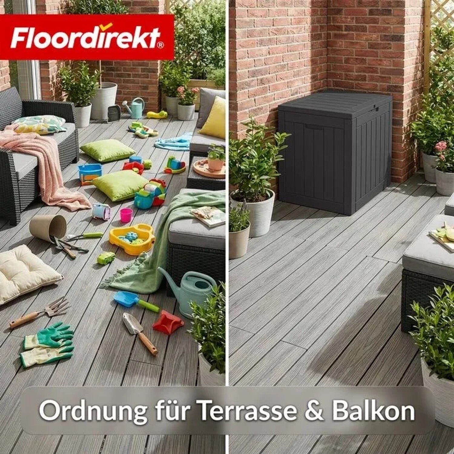 Floordirekt Kissenbox 118L Holz-Optik Anthrazit ab 39,99 € (Oktober 2026)