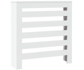 Heizkörperabdeckung Weiß 152x19x81,5 Cm MDF – Stylische Verkleidung Fürs Wohnzimmer Mit 7 Latten, Modern & Praktisch