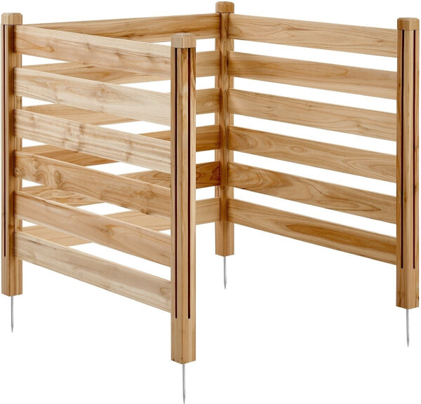 VEVOR Sichtschutzzaun Holz 3 Paneele 914x914mm