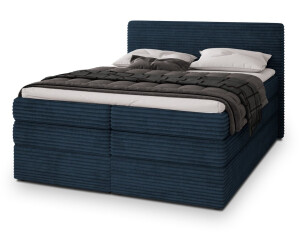 Ab Topper Masseno Lunera Boxspringbett 140x200cm mit Matratze & Topper, Blau ...