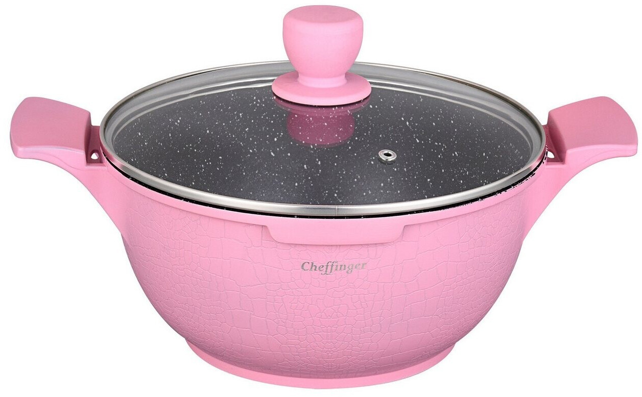 Cheffinger Kochtopfset Aluguss 6-tlg Ø 20/24/28 cm Pink ab 69,95 € (Oktober 2026)