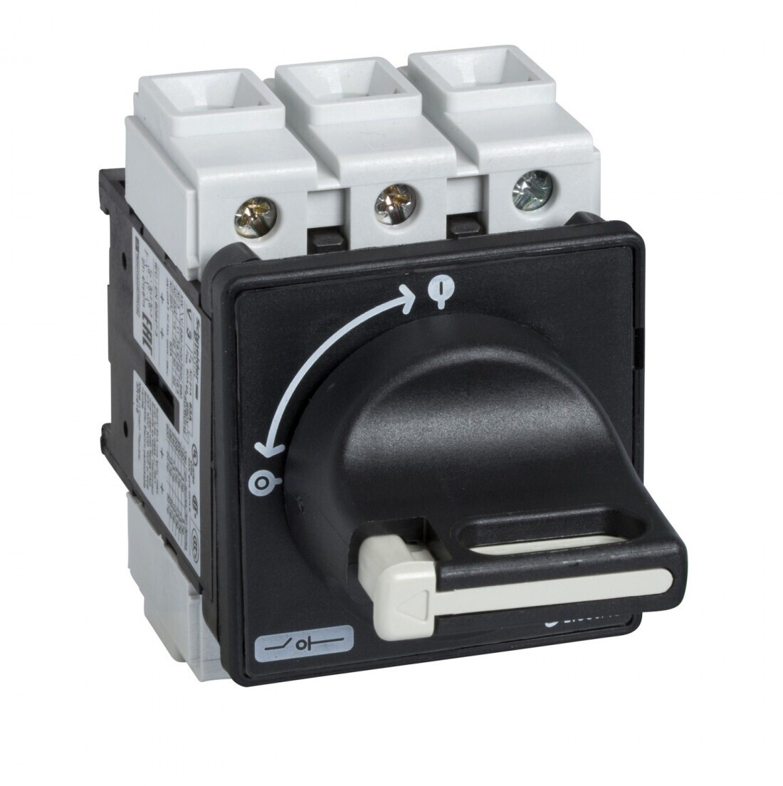 Produktbild von Schneider Not-Lasttrennschalter VCF01GE – 3-polig, 16A, 690V, IP65, Gehäuse Weiß