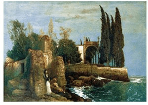 Ravensburger Arnold Böcklin : Ruines au bord de la mer