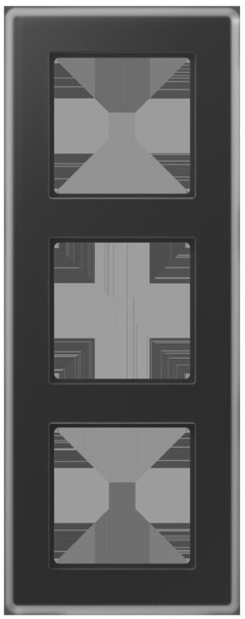 Jung Bike A VIVA Abdeckrahmen 3-fach Glas Schwarz (AV583GLMSW) ab 75.56 ...