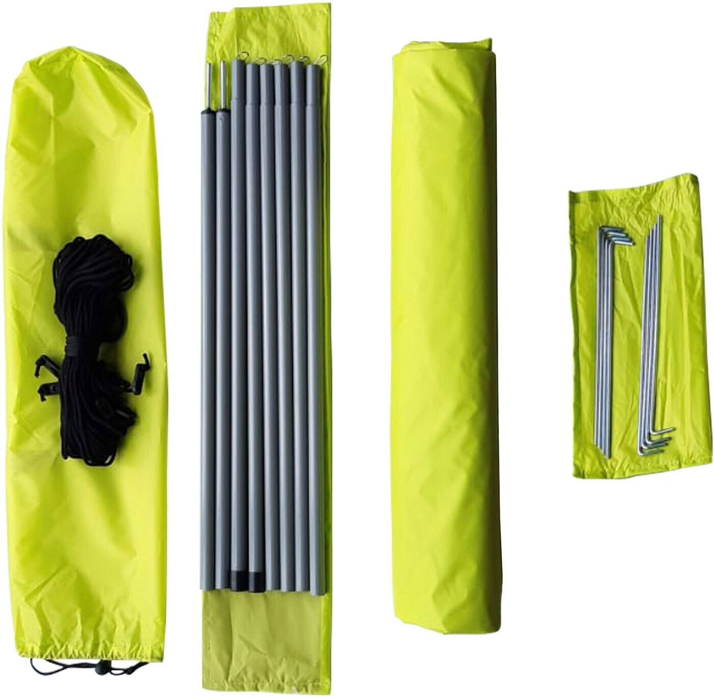 abspannset thule markise Sturmverspannung Hold Down Side Strap Kit, Schwarz, kompatible mit Caravan Auto & Motorrad KinetiXx X-Viper Touch schnittfeste ILG Gatwick US Größe:55-59 CM
