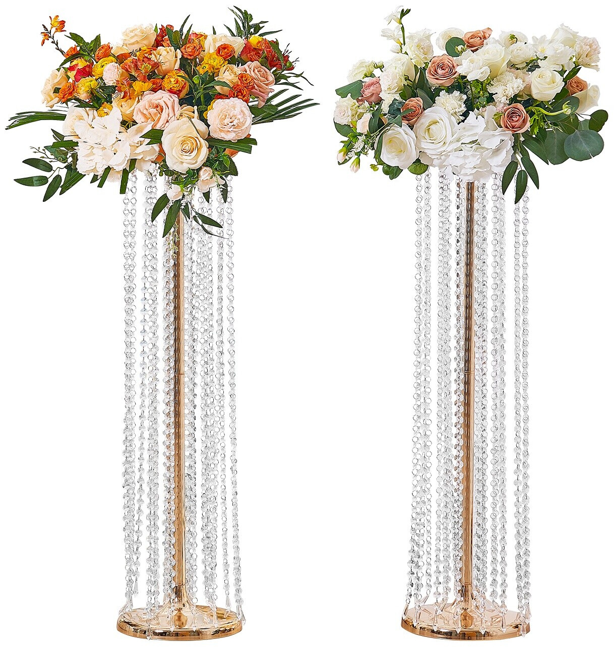 VEVOR Blumenständer Hochzeit, Metall mit Kristalldekoration, 90cm, 2er-Set (LJLHLHJ8007) ab 35,52 € (Oktober 2026)