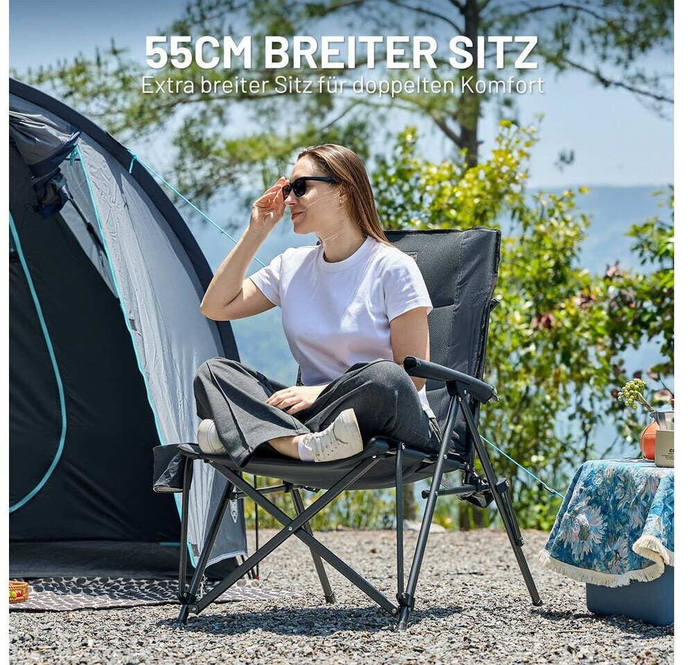 TIMBER RIDGE Campingstuhl Faltbar Breiter Sitz 55cm ab 49,99 € (Oktober 2026)