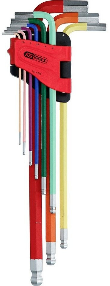 INBUS® Winkelschraubendreher-Set 9tlg (1,5–10 Mm) Mit 100°-Winkel & Kugelkopf – Made In Germany, 10 Jahre Garantie 59CrV4 Stahl Schlüssel