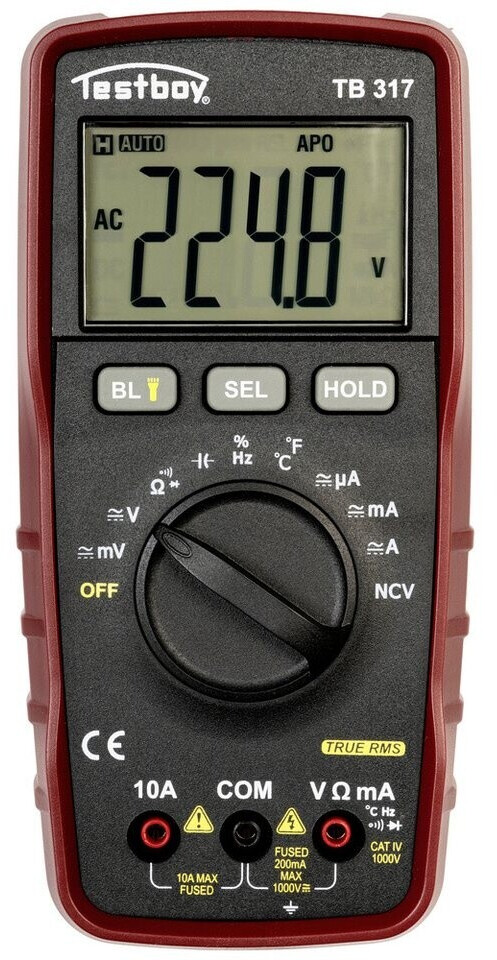 Testboy Multimeter Testboy TB317 Hand-Multimeter digital CAT IV 1000V (TB317) ab 165.99 ...