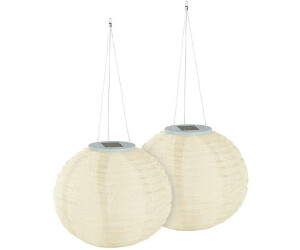 Lunartec Solar-LED-Lampion Dämmerungssensor warmweiß IP44 Ø30cm ab 10 ...