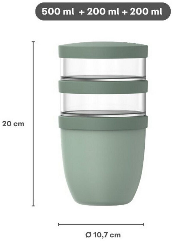 Mepal Lunchpot ellipse 3-teilig 500 ml + 2 x 200 ml - nordic black ab 16,79 € (Oktober 2026)