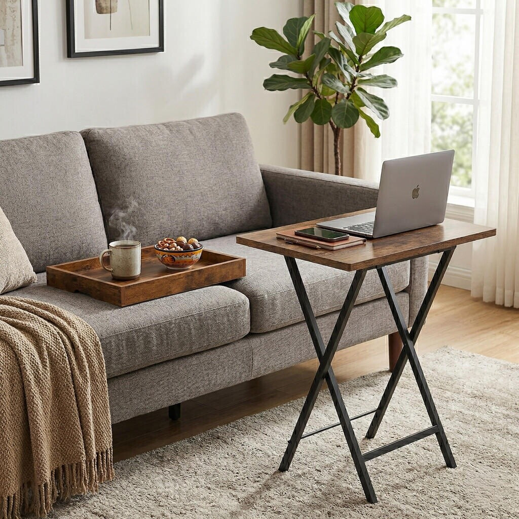 Relaxdays Klapptisch Industrial, Metall & Holzwerkstoff, 48x70x36cm ab 38,39 € (Oktober 2026)