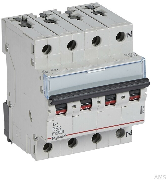 Hager MCN363 Leitungsschutzschalter 3 Polig 6kA C-Charakteristik 63A 3 Module 268147 Hager MCN363 Leitungsschutzschalter 3 Polig 6kA C-Charakteristik 63A 3 Module 268147