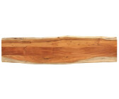 Produktbild von VidaXL Tischplatte Aus Massivholz Eiche Oval 240x100x4 Cm – Hellbraun Lackiert, Robust & Langlebig, Vielseitig Als Esstisch Oder Schreibtisch Nutzbar