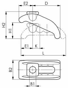 AMF Spannpratze kurz 6313K, T-Nut 20mm, M20 (77206) ab 63,97 ...