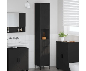 vidaXL Badezimmerschrank mit Schubladen und Tür, schwarz, 31,5x33x190cm (883405) ab 107,49 € (Oktober 2026)
